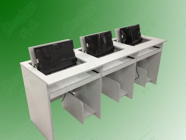 翻轉(zhuǎn)電腦桌，學校電腦桌，學生電腦桌